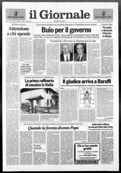 Il giornale : quotidiano del mattino